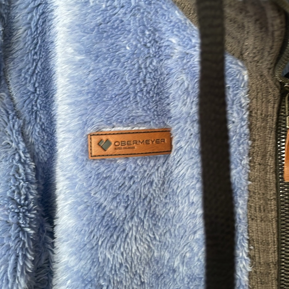 Obermeyer Zip Up Fleece With Draw String Neck - image 2